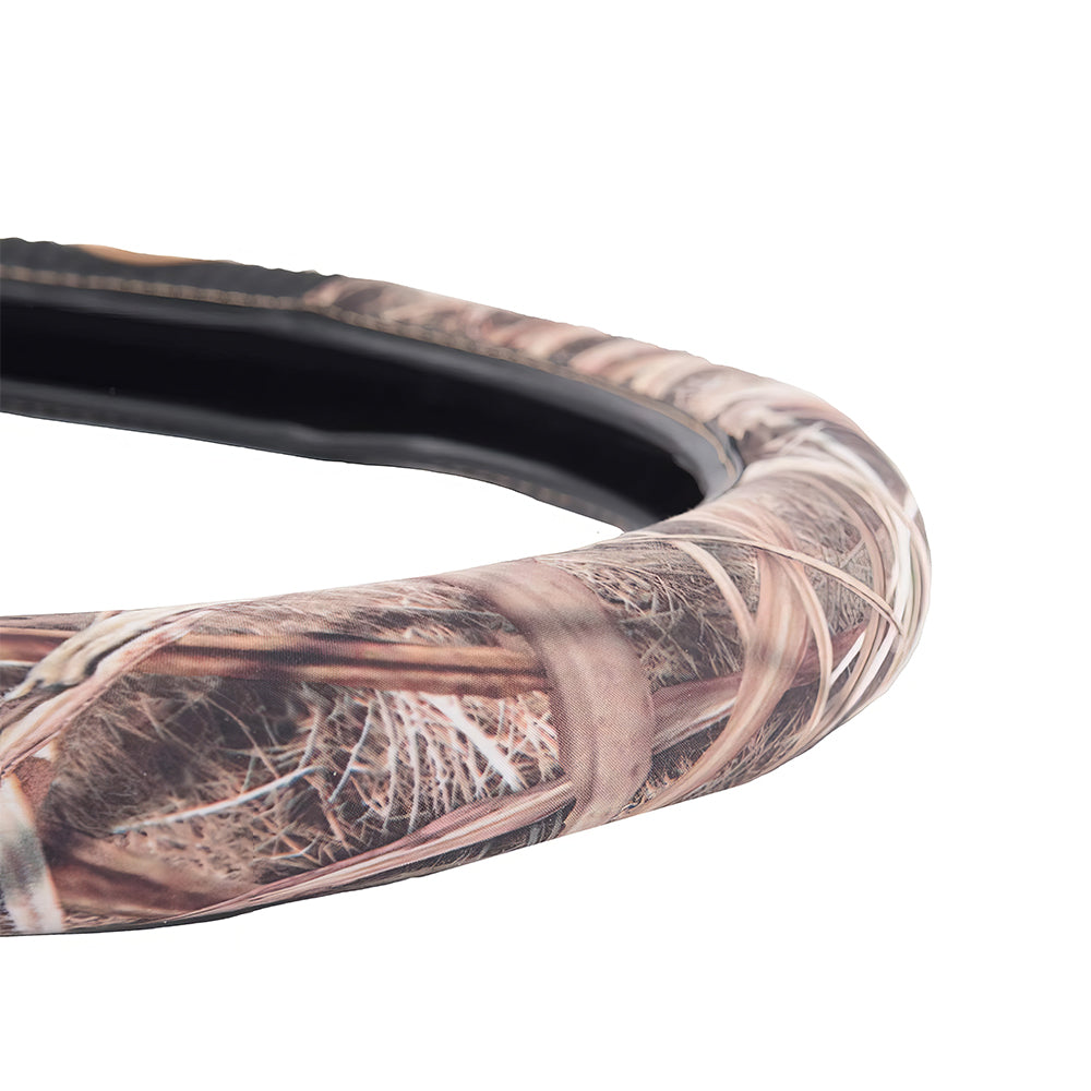 Mossy Oak Shadow Grass Steering Wheel Cover, Universal 15"-15.5"