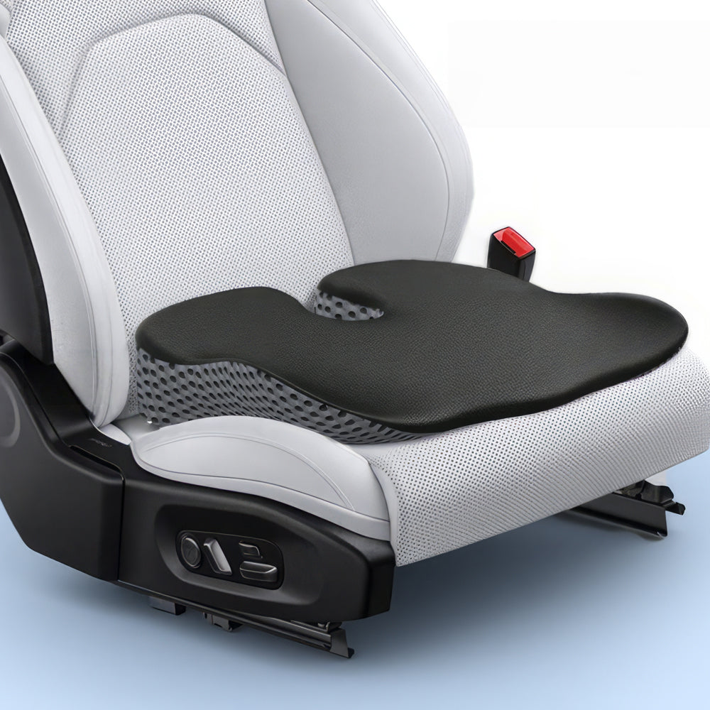 Ergonomic Wedge Car Seat Cushion, U-Shaped Memory Foam for Tailbone & Back Pain Relief