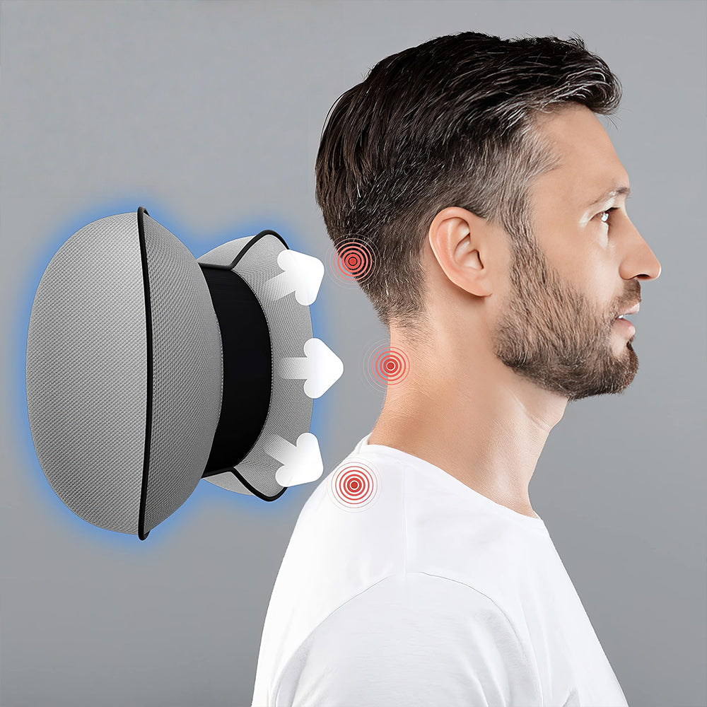 Ergonomic Memory Foam Neck Pillow for Car, Travel & Driving Comfort