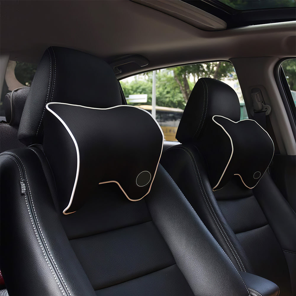 Car Neck Support Pillow, Memory Foam Headrest for Driving Comfort